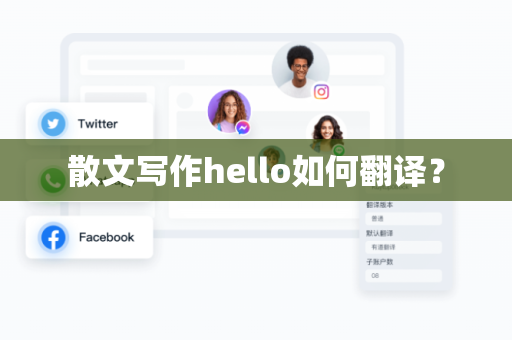 散文写作hello如何翻译？